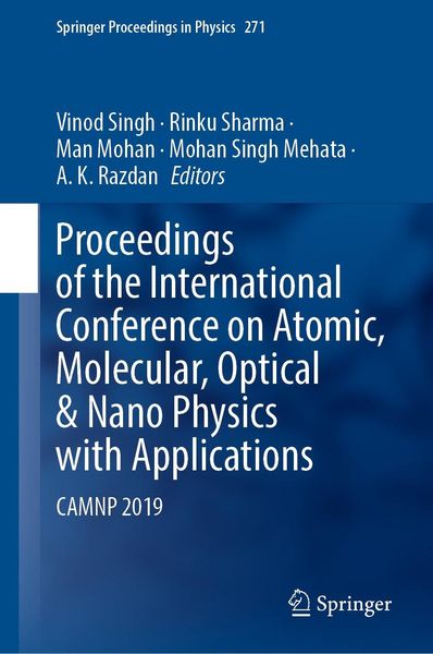 Produktbild: Proceedings of the International Conference on Atomic, Molecular, Optical & Nano Physics with Applications