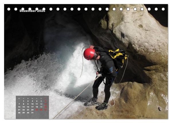 Produktbild: Abenteuer Canyoning (Tischkalender 2026 DIN A5 quer), CALVENDO Monatskalender