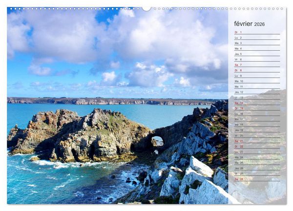 Produktbild: Bretagne La presqu'&icirc;le de Crozon (Calendrier mural 2026 DIN A2 vertical), CALVENDO calendrier mensuel