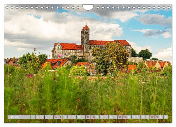 Produktbild: Quedlinburg - 1000 Jahre Geschichte im Harz (Wandkalender 2026 DIN A4 quer), CALVENDO Monatskalender
