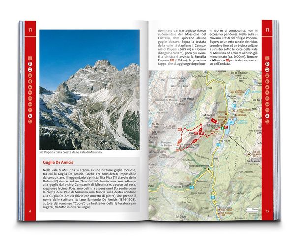 Produktbild: KOMPASS guida escursionistica Dolomiti di Sesto, Parco Naturale Tre Cime, 50 itinerari