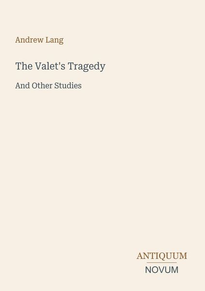 Produktbild: The Valet's Tragedy