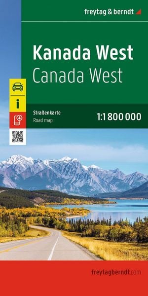 Produktbild: Freytag & berndt Stra&szlig;enkarte Kanada West 1:1,8 Mio.