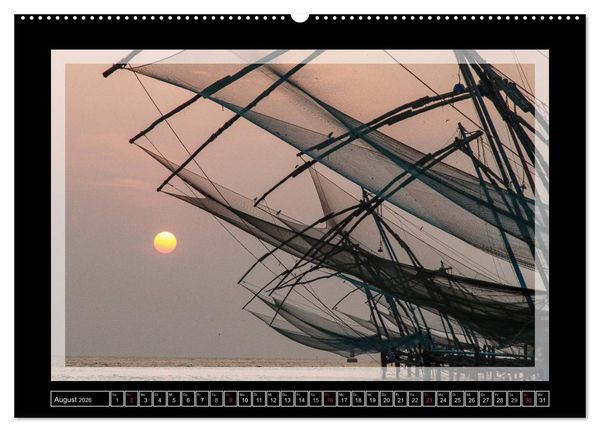 Produktbild: Kerala - Impressionen aus S&uuml;dindien (Wandkalender 2026 DIN A2 quer), CALVENDO Monatskalender