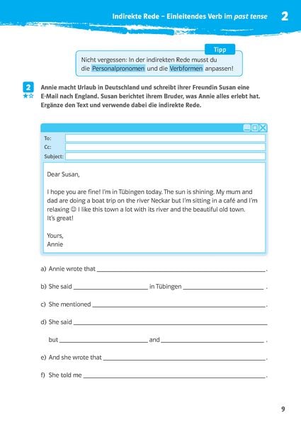 Produktbild: Klett 10-Minuten-Training Englisch Direct Speech - Indirect Speech 7./8. Klasse