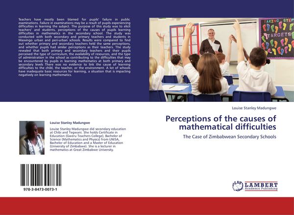Produktbild: Perceptions of the causes of mathematical difficulties