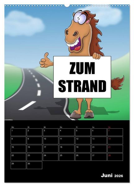 Produktbild: Cartoons - mir doch Bockwurscht (hochwertiger Premium Wandkalender 2026 DIN A2 hoch), Kunstdruck in Hochglanz