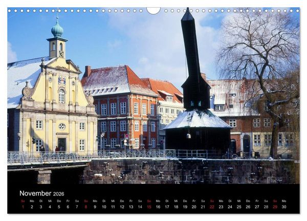 Produktbild: L&uuml;neburg und die L&uuml;neburger Heide (Wandkalender 2026 DIN A3 quer), CALVENDO Monatskalender