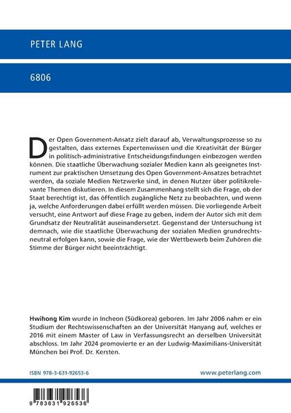 Produktbild: Open Government und staatliche Neutralit&auml;t