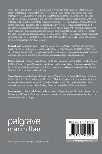 Produktbild: Ethics and Visual Research Methods