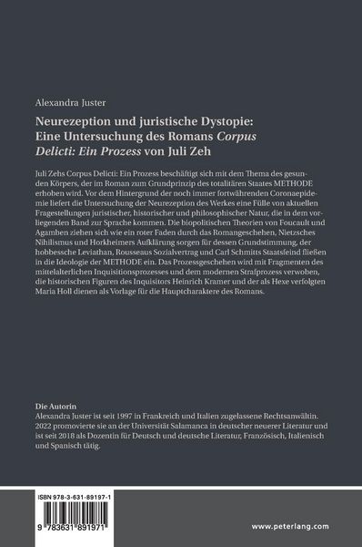 Produktbild: Neurezeption und juristische Dystopie: Eine Untersuchung des Romans &laquo;Corpus Delicti: Ein Prozess&raquo; von Juli Zeh