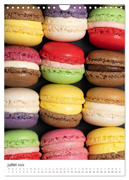 Produktbild: Gourmandises - Art culinaire (Calendrier mural 2026 DIN A4 horizontal), CALVENDO calendrier mensuel