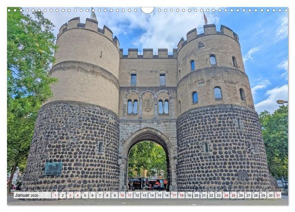 Produktbild: K&ouml;ln Perspektiven einer Stadt (Wandkalender 2026 DIN A3 quer), CALVENDO Monatskalender