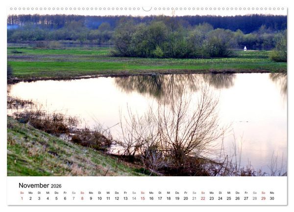 Produktbild: Elchniederung - Naturparadies in Ostpreu&szlig;en (hochwertiger Premium Wandkalender 2026 DIN A2 quer), Kunstdruck in Hochglanz