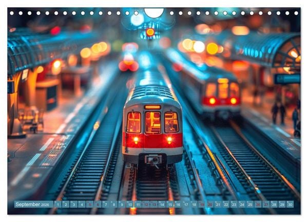 Produktbild: Modelleisenbahnen sind cool (Wandkalender 2026 DIN A4 quer), CALVENDO Monatskalender