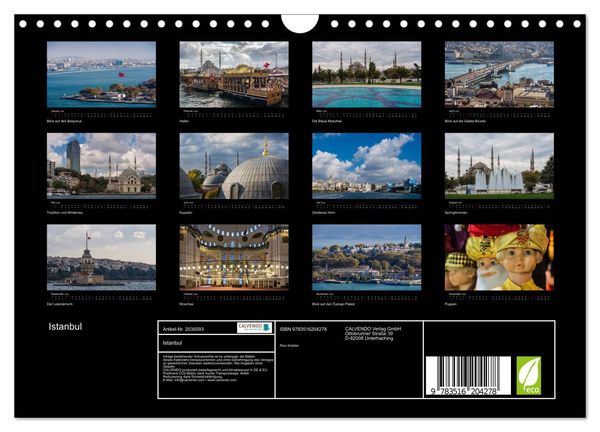 Produktbild: Istanbul (Wandkalender 2026 DIN A4 quer), CALVENDO Monatskalender