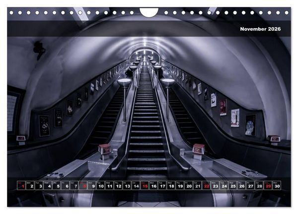 Produktbild: London Underground 2026 (Wall Calendar 2026 DIN A4 landscape), CALVENDO 12 Month Wall Calendar