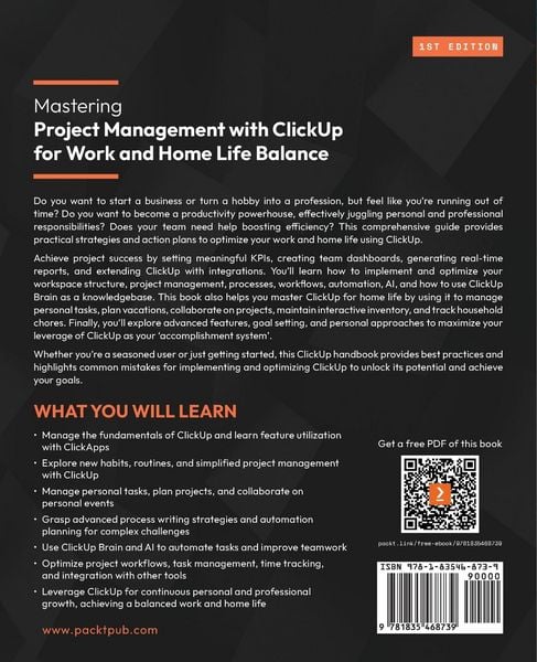 Produktbild: Mastering Project Management with ClickUp for Work and Home Life Balance