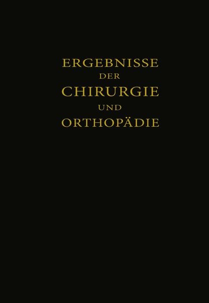 Produktbild: Ergebnisse der Chirurgie und Orthop&auml;die