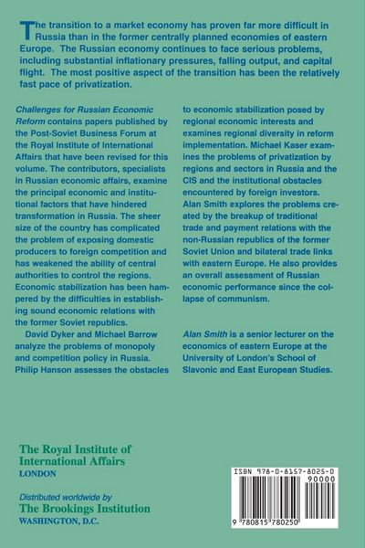 Produktbild: Challenges for Russian Economic Reform