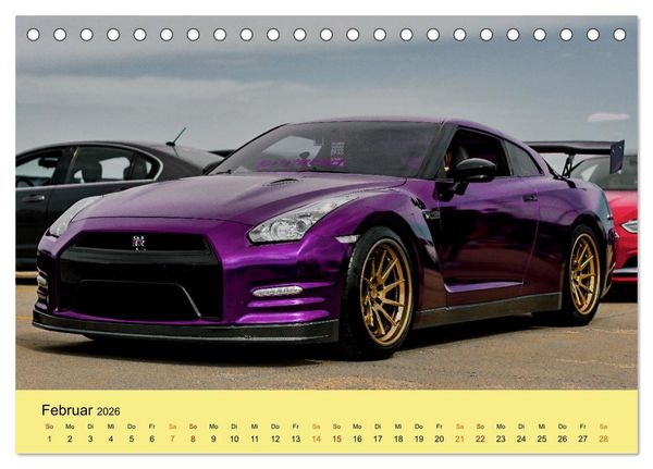 Produktbild: Supersportler mit viel PS (Tischkalender 2026 DIN A5 quer), CALVENDO Monatskalender