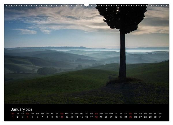 Produktbild: Tuscany Amazing Val d'Orcia (High Quality Premium Wall Calendar 2026 DIN A2 landscape),CALVENDO 12 Month Wall Calendar
