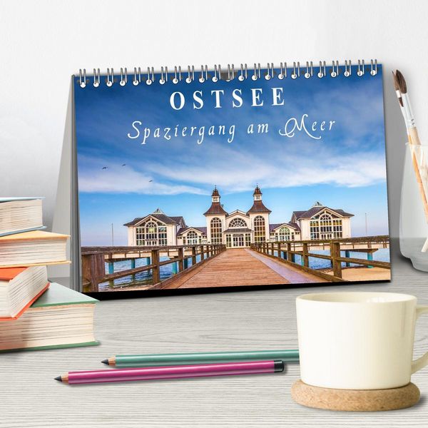 Produktbild: Ostsee - Spaziergang am Meer (Tischkalender 2026 DIN A5 quer), CALVENDO Monatskalender
