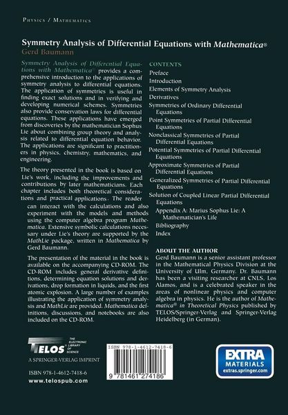 Produktbild: Symmetry Analysis of Differential Equations with Mathematica&reg;