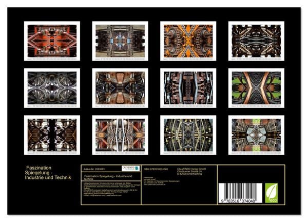 Produktbild: Faszination Spiegelung - Industrie und Technik (Wandkalender 2026 DIN A4 quer), CALVENDO Monatskalender