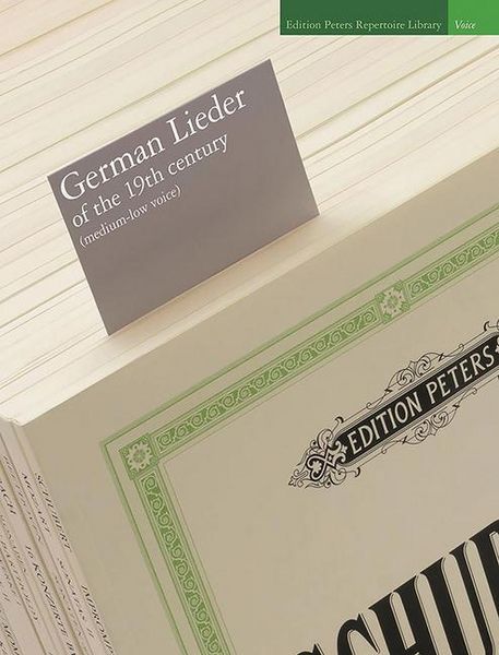Produktbild: German Lieder of the 19th Century (Medium/Low Voice)