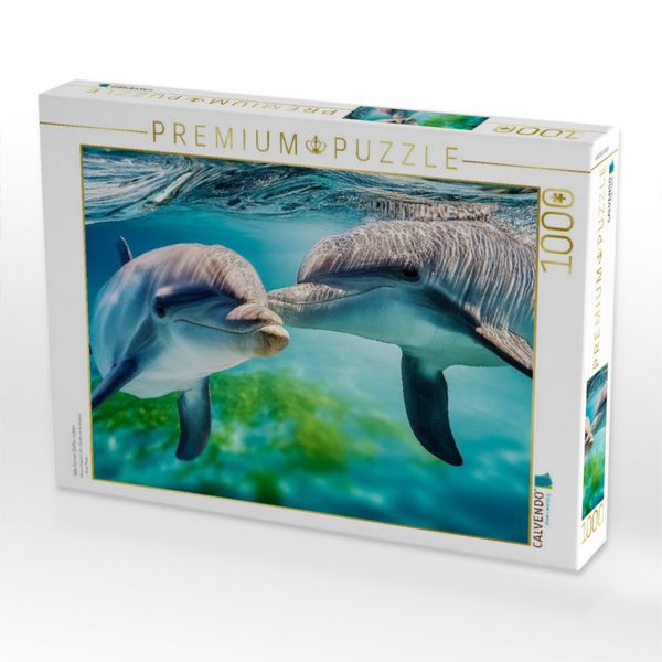 Produktbild: CALVENDO Puzzle Was f&uuml;r ein Delfin-Leben | 1000 Teile Lege-Gr&ouml;&szlig;e 64x48cm Foto-Puzzle f&uuml;r gl&uuml;ckliche Stunden