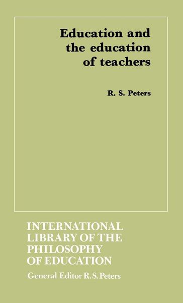 Produktbild: Education and the Education of Teachers