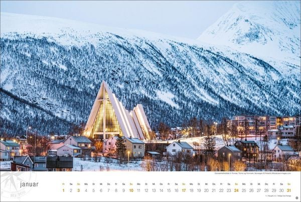 Produktbild: Hurtigruten Globetrotter Kalender 2027 - Von unber&uuml;hrten Fjorden und stillen Bergen