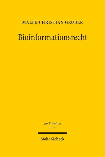 Produktbild: Bioinformationsrecht