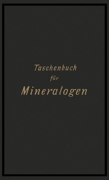 Produktbild: Taschenbuch f&uuml;r Mineralogen
