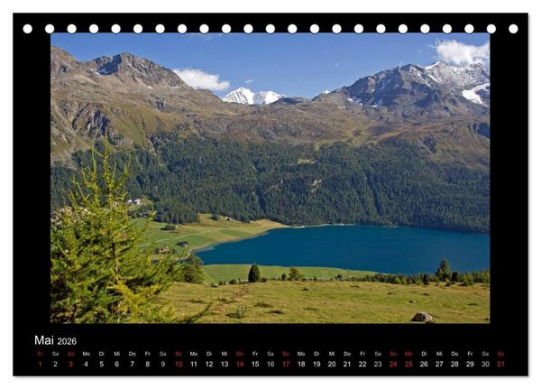 Produktbild: Oberengadin (Tischkalender 2026 DIN A5 quer), CALVENDO Monatskalender