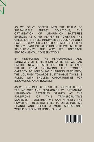 Produktbild: Powering the Green Shift: Optimizing Lithium-Ion Batteries for Sustainable Tools