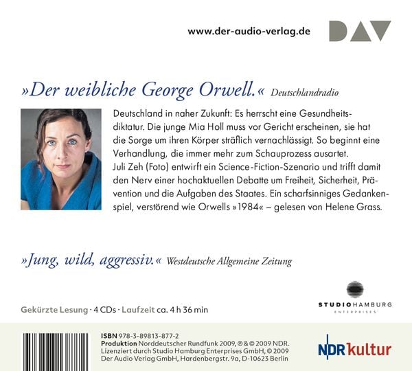 'Corpus Delicti. Ein Prozess' von 'Juli Zeh' Hörbuch 'Corpus Delicti. Ein Prozess' von 'Juli Zeh' Hörbuch