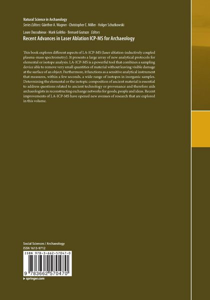 Produktbild: Recent Advances in Laser Ablation ICP-MS for Archaeology