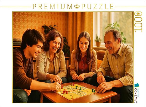 Produktbild: CALVENDO Puzzle Familienzeit am Spieltisch | 1000 Teile Lege-Gr&ouml;&szlig;e 64x48cm Foto-Puzzle f&uuml;r gl&uuml;ckliche Stunden