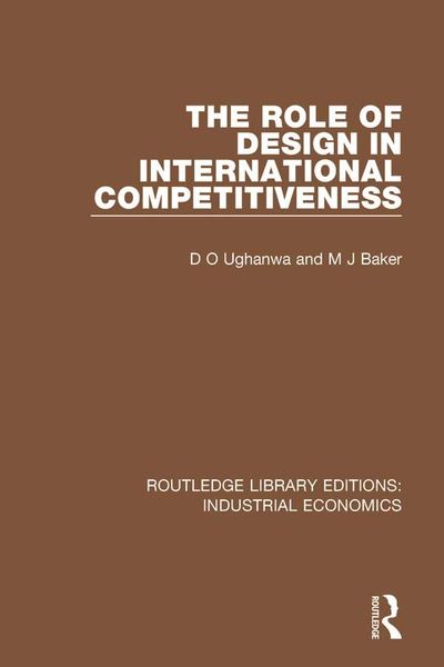 Produktbild: The Role of Design in International Competitiveness