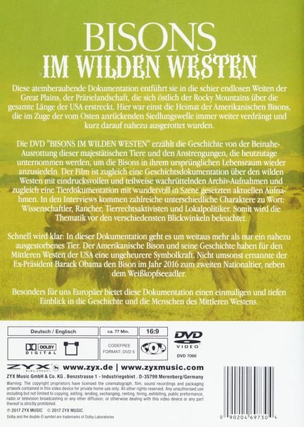 Produktbild: Bisons im Wilden Westen