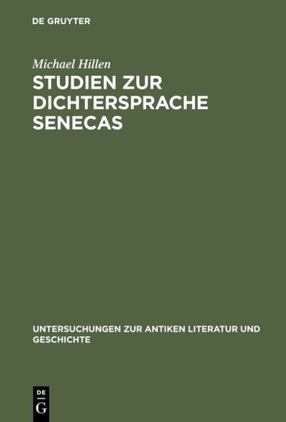 Produktbild: Studien zur Dichtersprache Senecas
