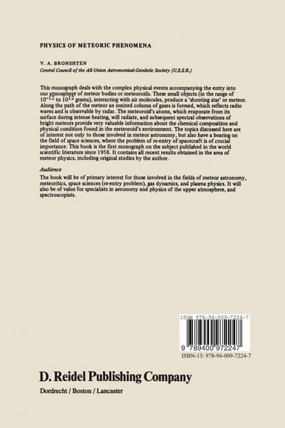 Produktbild: Physics of Meteoric Phenomena