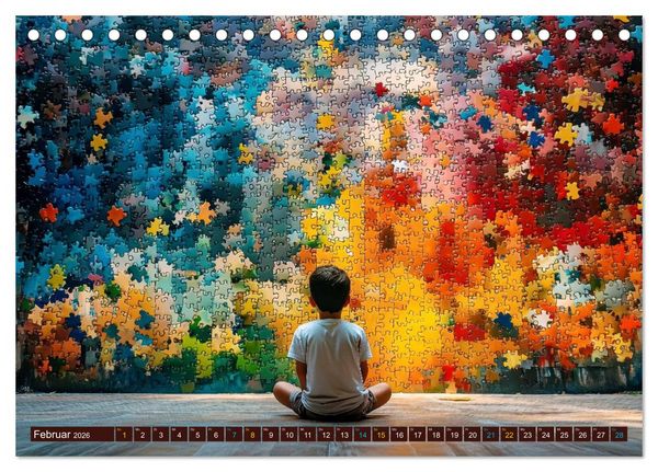 Produktbild: Faszination PUZZLE (Tischkalender 2026 DIN A5 quer), CALVENDO Monatskalender