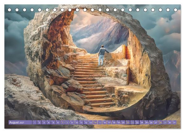 Produktbild: Treppenlabyrinthe &ndash; Die Suche nach dem Weg (Tischkalender 2027 DIN A5 quer), CALVENDO Monatskalender