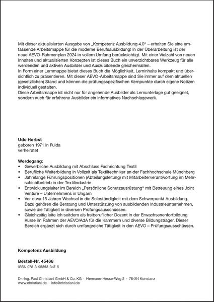 Produktbild: Herbst, U: Kompetenz Ausbildung 4.0