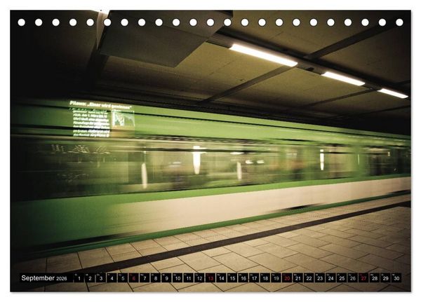 Produktbild: U-Bahn-Stationen Hannover (Tischkalender 2026 DIN A5 quer), CALVENDO Monatskalender
