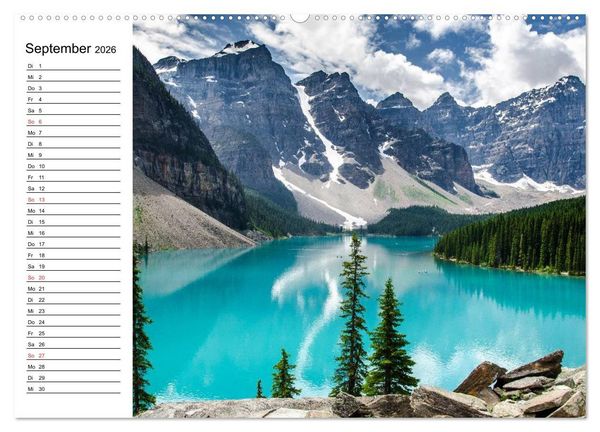 Produktbild: Alaska und Kanada (Wandkalender 2026 DIN A2 quer), CALVENDO Monatskalender