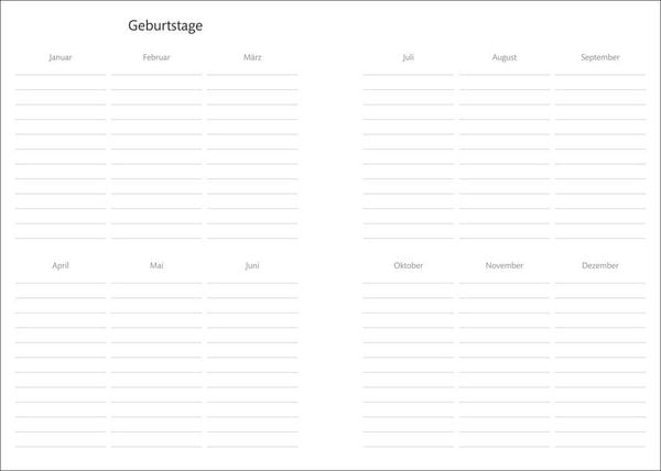 Produktbild: Kalenderbuch A6 blau 2027